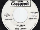 LYRICS So Glad  SUPERB northern soul 45 HEAR