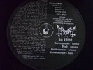 MAYHEM the dawn of the black hearts PIC DISC LP Burzum