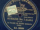 LA SOCIETE DU DOUBLE QUINTETTE 78 RPM G&T GC 38084/8