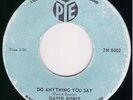 DAVID BOWIE & LOWER THIRD 45  on Canadian PYE