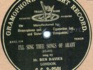 Mr. Ben Davies- I'll sing thee songs of Araby