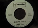 Alton Ellis 45 TRANQUILITY Back To Africa RARE REGGAE