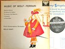 WOLF -FERRARI SANTI PARIS CONSERVATOIRE DECCA SXL 2177