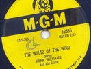 HANK WILLIAMS - WALTZ OF THE WIND - 1957 -78 RPM -VG+++