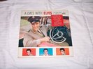 ELVIS PRESLEY A DATE WITH ELVIS ORIG MONO LP w/ STICKER