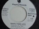 BJORN & BENNY ABBA People Need Love DJ Promo 45 P 50014