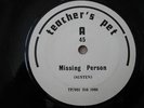 Teacher's Pet - Missing Person - UK 1980 New Wave 45
