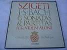 VANGARD BG 627/9 3 LP BOXSET BACH: SZIGETI VIOLIN EX