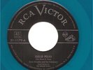 Ernie Benedict 45 RCA [Blue vinyl] Euclid Polka