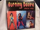 Burning Desire Break Free Rare '87 Detroit Glam Rock Lp