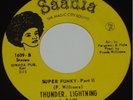 THUNDER, LIGHTING & RAIN   Saadia NM   RARE FUNK 45