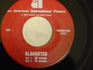 SLAUGHTER 45 rpm blaxploitation radio spot 1972