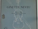 Chausson Debussy Ravel French LP Ginette Neveu FJLP