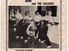 Rockin Surf Inst 45 & PS - DON & The GALAXIES - Sundown