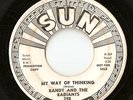 RANDY & THE RADIANTS MY WAY OF THINKING SUN GARAGE 45