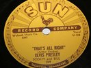 ORIGINAL ELVIS PRESLEY SUN 78 rpm  RECORDS  ALL 5 