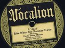 Vo15321 Uncle Dave Macon RISE WHEN THE ROOSTER CROWS