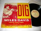 MILES DAVIS Dig (Esquire UK Orig LP) Jackie McLean RVG