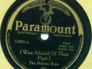 Paramount 12882 HOKUM BOYS E-/E  I Was Afraid Of That