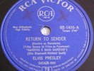 ELVIS PRESLEY Return to Sender RARE ORIG BRAZIL 78 RPM