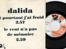 DALIDA French 45 Et pourtant BARCLAY 61124 PROMO