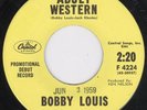 Rockabilly 45-Bobby Louis-Adult Western-Capitol-Hear 
