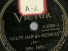 Syrian Arabic Moute Habiba Messika Vic V-25004 78 rpm