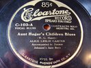 ALICE LESLIE CARTER CLEARTONE 103 JAZZ 78 RPM E