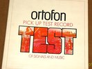 ORTOFON Audiophile* Pick Up Test Record Signals & Music