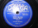 ALICE MOORE S.O.S. BLUES 78 RPM RACE DECCA 7153