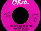 Rare Northern Soul 45 MAJOR LANCE Don't Want Me on Okeh