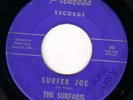 rare 45 SURFARIS ON PRINCESS SURFER JOE  long version