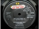 Beatles for Sale - UK Solid Centre *FACTORY SAMPLE* EP
