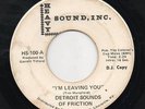 DETROIT SOUNDS OF FRICTION Heavy Sound northern soul 45