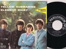 ITALY RARE BEATLES 45 PS yellow submarine W/ BANNER