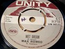 Max Romeo 45 Unity Wet Dream Reggae