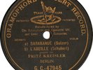 FRITZ KREISLER (violinist). SARABANDE (Sulzer); L'ABEIL