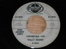 Rockabilly 45 RPM Wally Hughes on Ember Convertible Car