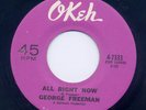 GEORGE FREEMAN on OKEH #7333**RARE Northern / 70s Soul