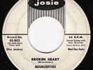 Rockabilly 45 MOONLIGHTERS Broken Heart on Josie