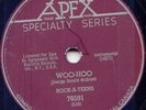 THE ROCK A TEENS - WOO WOO - RARE 78 RPM 1959 CANADA