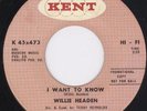 New Breed R&B Mod 45-Willie Headon-I Want To Know-Hear