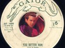 RANDY HOBBS You Better Run ROCKABILLY BOPPER 45 HEAR