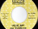 rare Soul 45 GINO WASHINGTON like my baby MALA Hear