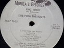 DUB LP - KING TUBBY DUB FROM THE ROOTS - Canadian press