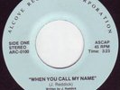 Arlana - When You Call My Name 45 ALCOVE rare Mod Soul