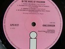 KING CRIMSON in the wake of poseidon 1. UK pink Island