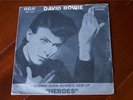 DAVID BOWIE - HEROES 7/45 Unique Cover PORTUGAL Rare