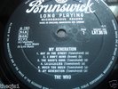 THE WHO  MY GENERATION ORIG UK PRESS BRUNSWIGK VG PLUS