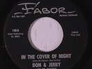 DON & JERRY & FUGITIVES: In The Cover Of Night / I Can't Quit 45 rare Rock & Po